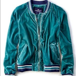 Velvet Varsity Bomber